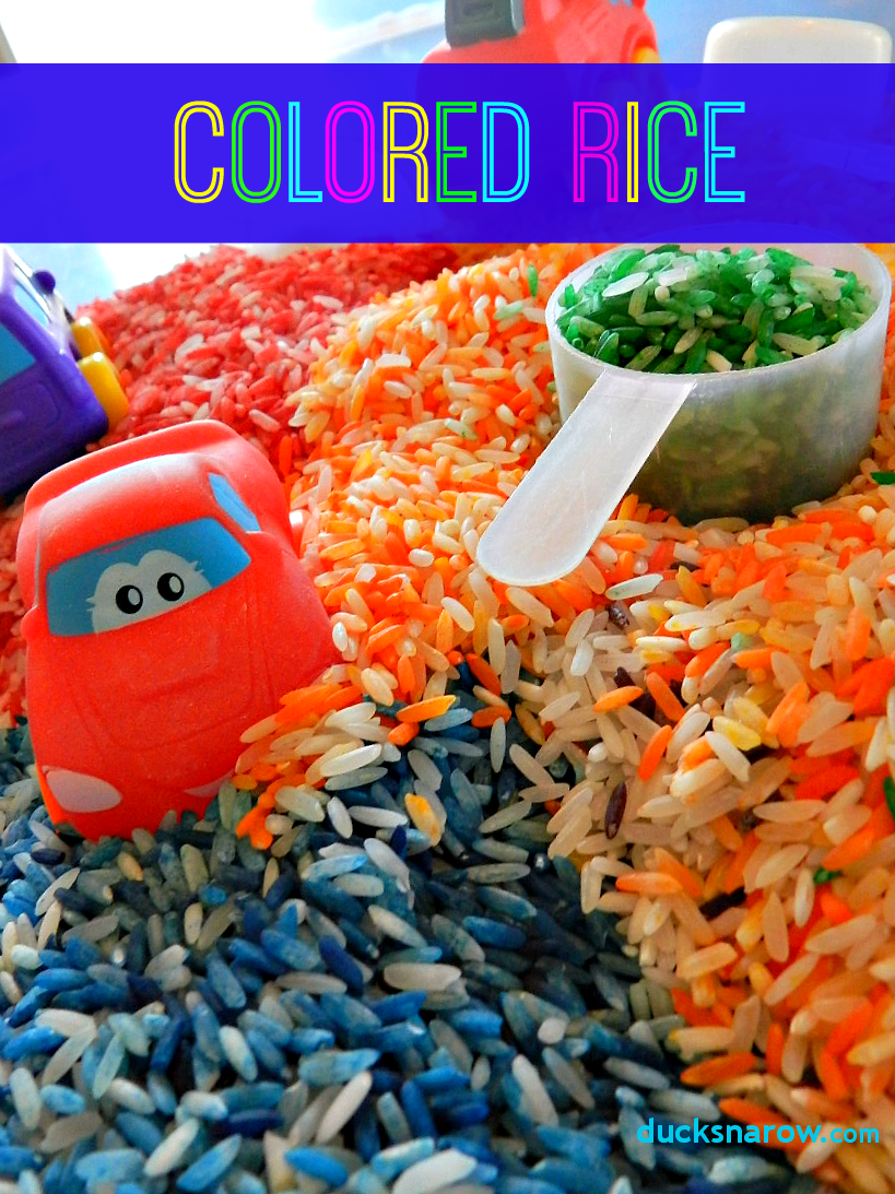 Preschool Colored Rice Activities - 2026 - Ducks 'n a Row