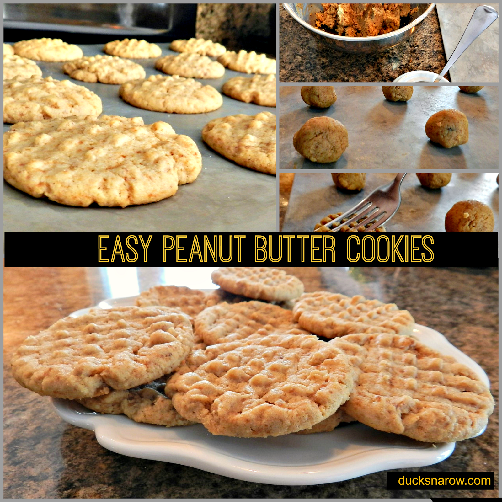 Peanut Butter Cookie Recipe - Ducks 'n a Row