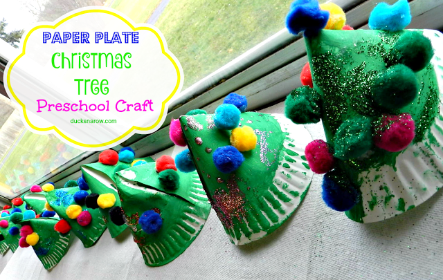 Paper Plate Christmas Tree Craft for Kids - Ducks 'n a Row