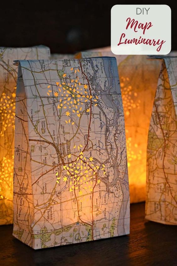 Luminary map bags by pillarbox blue