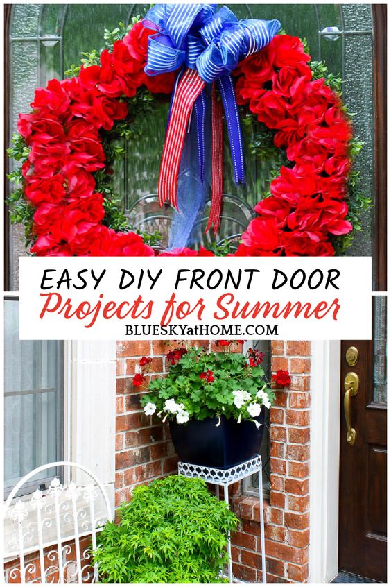 Easy front door projects for summer